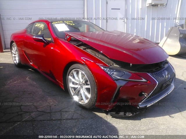 JTHHP5AY6JA002068 - 2018 LEXUS LC 500 RED photo 1