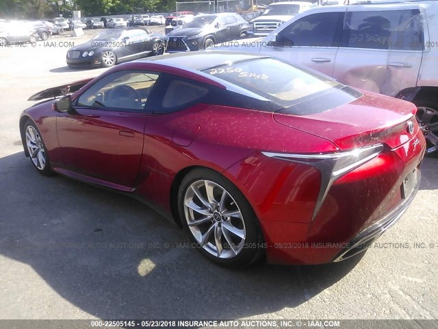 JTHHP5AY6JA002068 - 2018 LEXUS LC 500 RED photo 3