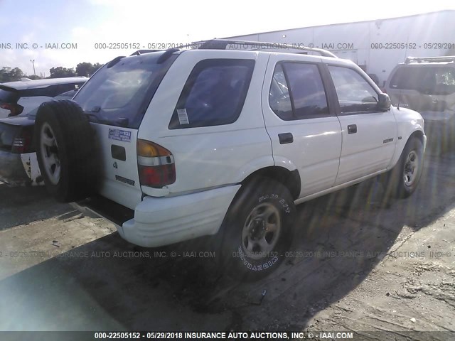 4S6CK58W5Y4418154 - 2000 HONDA PASSPORT EX/LX 白色 照片 4