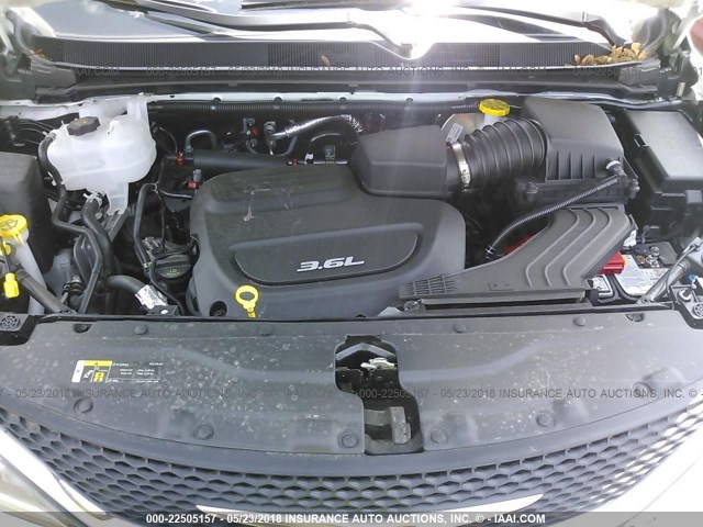 2C4RC1BG3JR204023 - 2018 CHRYSLER PACIFICA TOURING L Սպիտակ լուսանկար 10