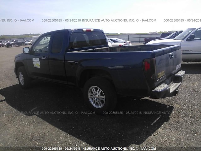 1GCJTCFE6C8151205 - 2012 CHEVROLET COLORADO LT BLUE photo 3