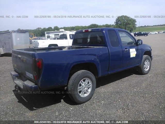 1GCJTCFE6C8151205 - 2012 CHEVROLET COLORADO LT BLUE photo 4