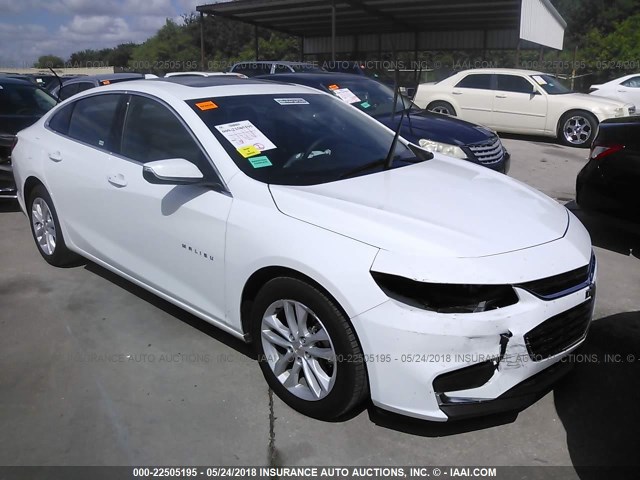 1G1ZD5ST6JF153120 - 2018 CHEVROLET MALIBU LT WHITE photo 1