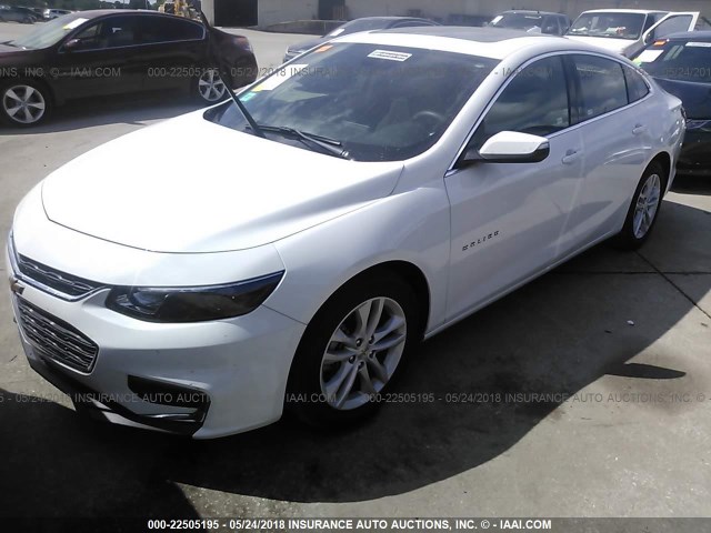 1G1ZD5ST6JF153120 - 2018 CHEVROLET MALIBU LT WHITE photo 2