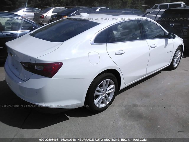 1G1ZD5ST6JF153120 - 2018 CHEVROLET MALIBU LT WHITE photo 4