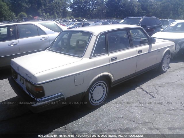 YV1AX8849K1360493 - 1989 VOLVO 244 DL/GL CREAM photo 4