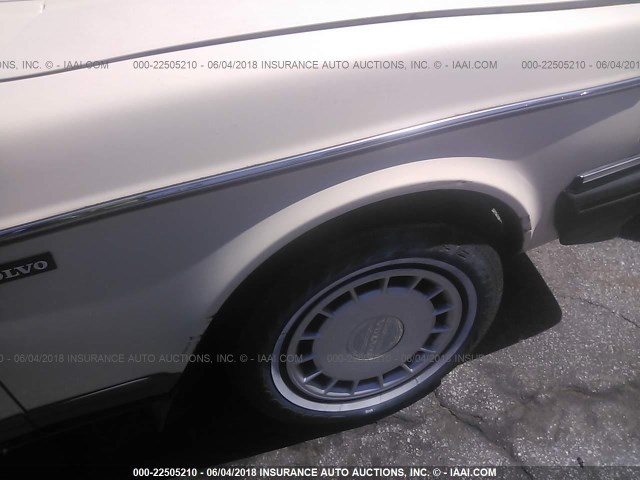 YV1AX8849K1360493 - 1989 VOLVO 244 DL/GL CREAM photo 6