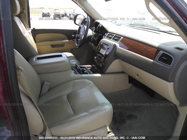 1GNSKCE02DR320412 - 2013 CHEVROLET TAHOE K1500 LTZ BURGUNDY photo 5