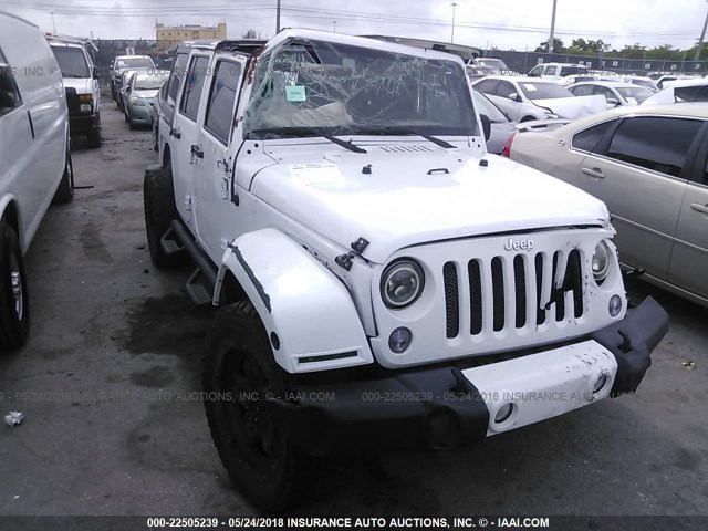 1C4BJWDG4FL619305 - 2015 JEEP WRANGLER UNLIMITE SPORT WHITE photo 6