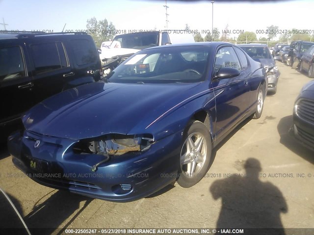 2G1WW12E259390080 - 2005 CHEVROLET MONTE CARLO LS 蓝色 照片 2