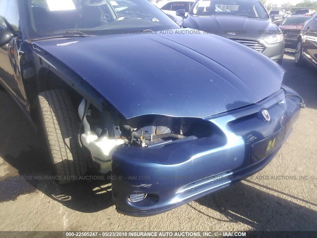 2G1WW12E259390080 - 2005 CHEVROLET MONTE CARLO LS 蓝色 照片 6