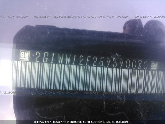 2G1WW12E259390080 - 2005 CHEVROLET MONTE CARLO LS 蓝色 照片 9