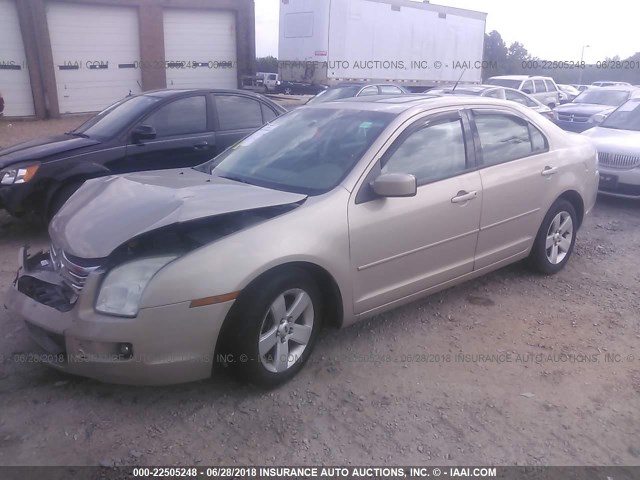 3FAHP07ZX7R214349 - 2007 FORD FUSION SE Ոսկեգույն լուսանկար 2