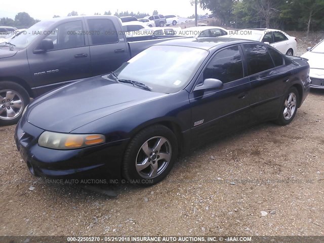 1G2HZ541024161604 - 2002 PONTIAC BONNEVILLE SSEI BLUE photo 2