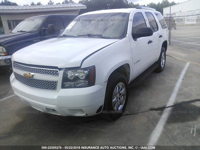 1GNFK13088J228640 - 2008 CHEVROLET TAHOE K1500 WHITE photo 2