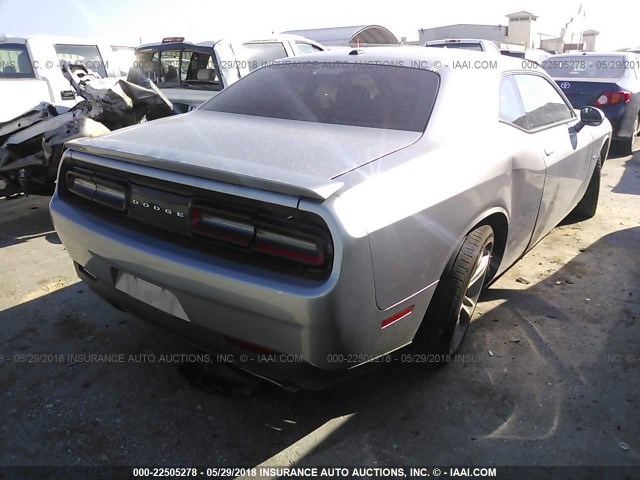 2C3CDZBT3HH658310 - 2017 DODGE CHALLENGER R/T 灰色 照片 4