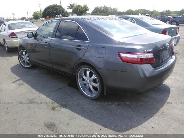 4T1BE46K57U578572 - 2007 TOYOTA CAMRY NEW GENERAT CE/LE/XLE/SE GRAY photo 3