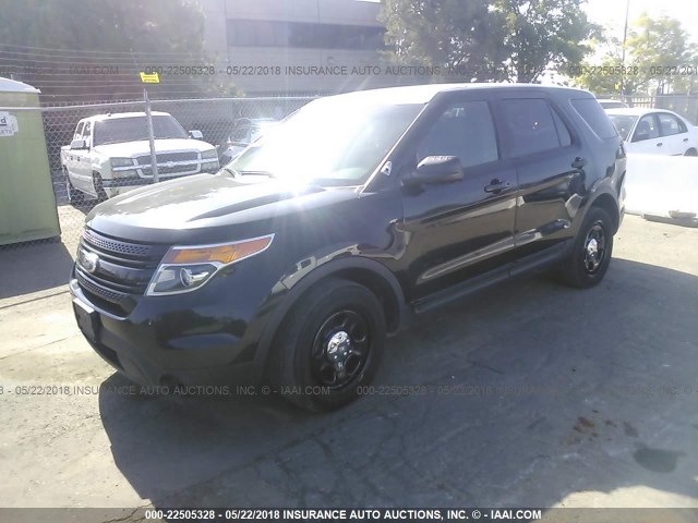 1FM5K8AR8DGC53863 - 2013 FORD EXPLORER POLICE INTERCEPTOR BLACK photo 2