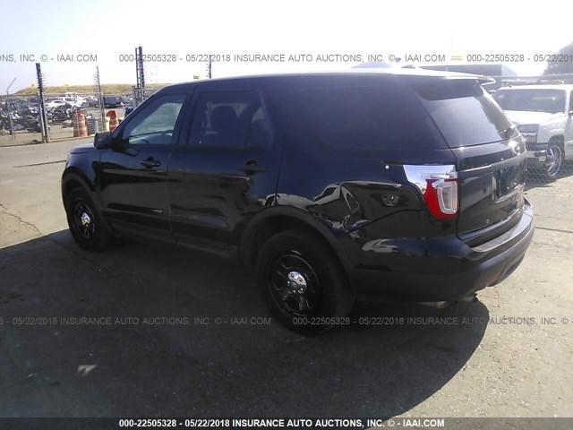 1FM5K8AR8DGC53863 - 2013 FORD EXPLORER POLICE INTERCEPTOR BLACK photo 3