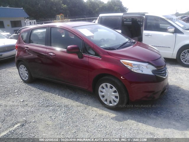 3N1CE2CP1EL417014 - 2014 NISSAN VERSA NOTE S/S PLUS/SV/SL RED photo 1