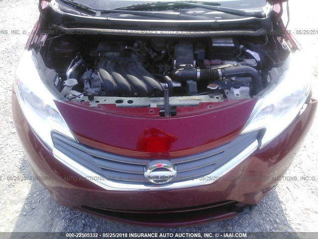 3N1CE2CP1EL417014 - 2014 NISSAN VERSA NOTE S/S PLUS/SV/SL RED photo 10