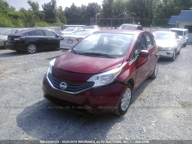 3N1CE2CP1EL417014 - 2014 NISSAN VERSA NOTE S/S PLUS/SV/SL RED photo 6