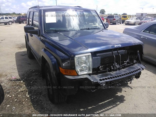 1J8HG48N96C145480 - 2006 JEEP COMMANDER Mavi foto 1