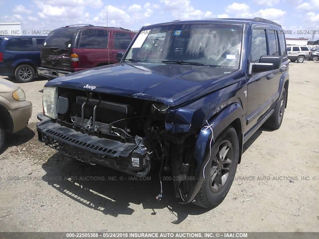 1J8HG48N96C145480 - 2006 JEEP COMMANDER Mavi foto 2