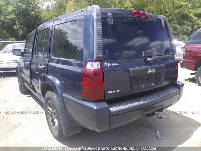 1J8HG48N96C145480 - 2006 JEEP COMMANDER Mavi foto 3