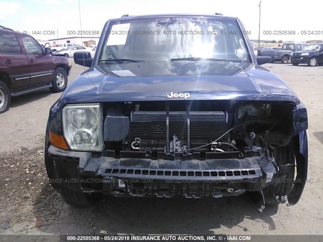 1J8HG48N96C145480 - 2006 JEEP COMMANDER Mavi foto 6