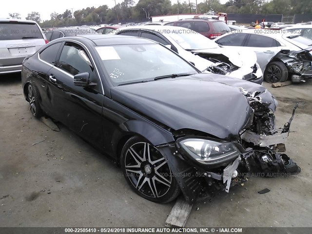 WDDGJ5HB0FG372197 - 2015 MERCEDES-BENZ C 350 BLACK photo 1