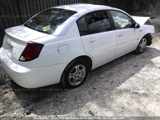 1G8AJ52F23Z170970 - 2003 SATURN ION LEVEL 2 WHITE photo 4