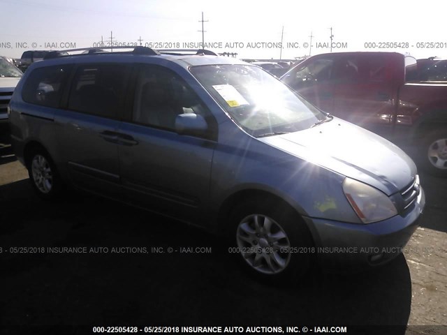 KNDMB233966081552 - 2006 KIA SEDONA EX/LX BLUE photo 1