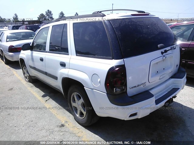 1GNDS13S452266977 - 2005 CHEVROLET TRAILBLAZER LS/LT WHITE photo 3