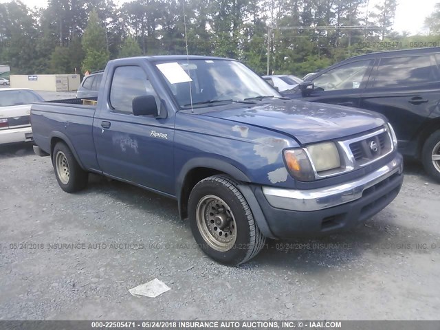 1N6DD21S0YC348079 - 2000 NISSAN FRONTIER XE BLUE photo 1