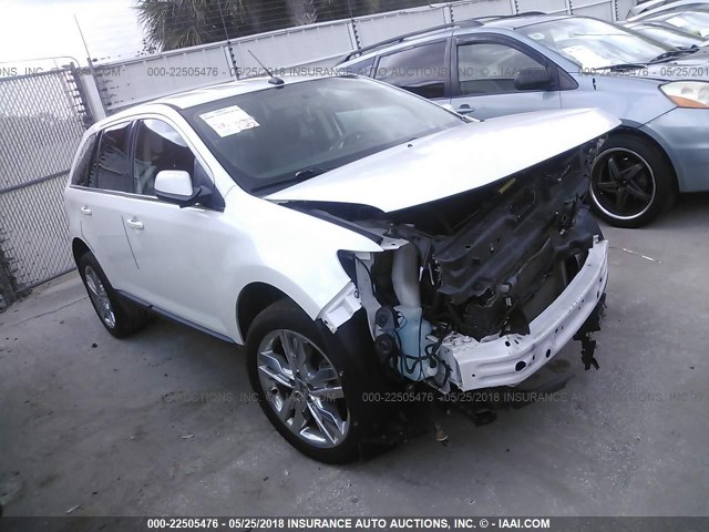 2FMDK3KCXDBA45032 - 2013 FORD EDGE LIMITED WHITE photo 1