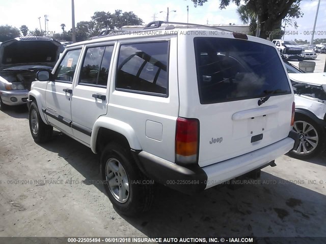 1J4FT68S0XL533754 - 1999 JEEP CHEROKEE SPORT/CLASSIC WHITE photo 3