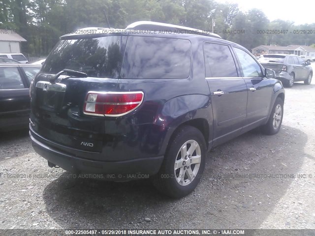 5GZEV23DX9J131993 - 2009 SATURN OUTLOOK XR ლურჯი ფოტო 4