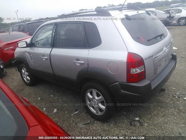 KM8JN72D35U131367 - 2005 HYUNDAI TUCSON GLS/LX SILVER photo 3