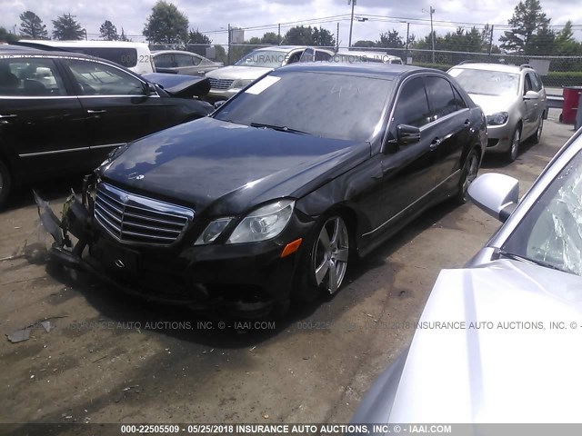 WDDHF8HB3AA164365 - 2010 MERCEDES-BENZ E 350 4MATIC BLACK photo 2