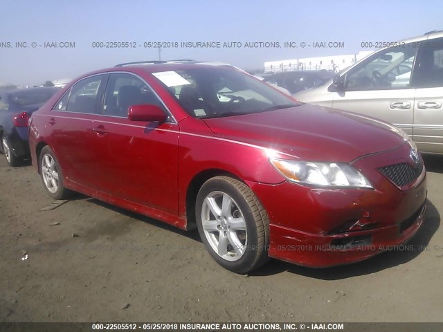 4T1BK46K27U045507 - 2007 TOYOTA CAMRY NEW GENERAT LE/XLE/SE RED photo 1