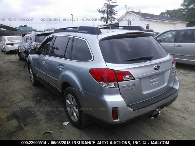 4S4BRBCC9C3216525 - 2012 SUBARU OUTBACK 2.5I PREMIUM GRAY photo 3