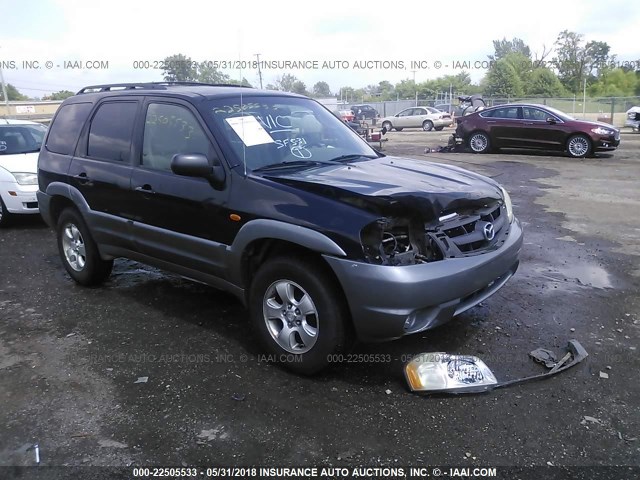 4F2CU08192KM54351 - 2002 MAZDA TRIBUTE LX/ES BLACK photo 1