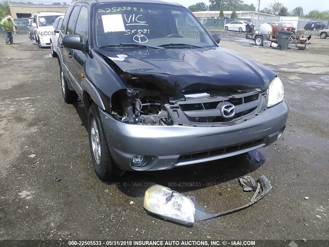 4F2CU08192KM54351 - 2002 MAZDA TRIBUTE LX/ES BLACK photo 6