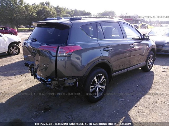 JTMWFREV2JJ727881 - 2018 TOYOTA RAV4 ADVENTURE/XLE 灰色 照片 4