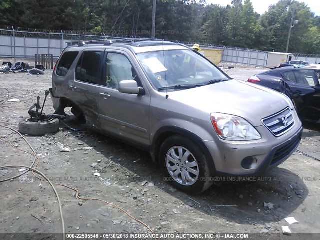 SHSRD78995U335623 - 2005 HONDA CR-V SE/EX TAN photo 1