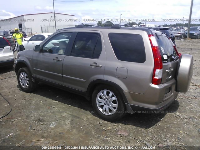 SHSRD78995U335623 - 2005 HONDA CR-V SE/EX TAN photo 3