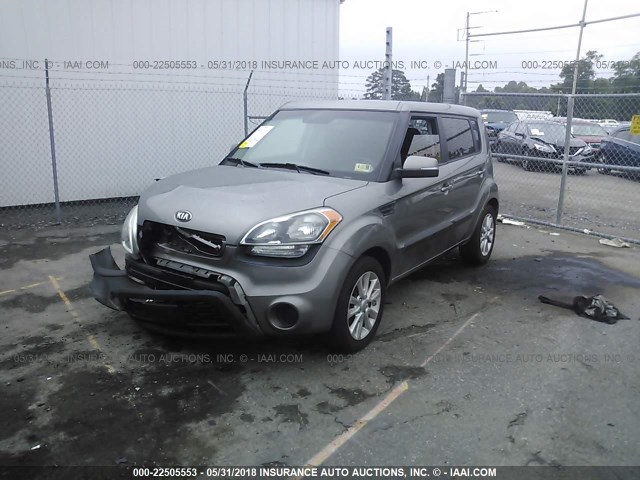 KNDJT2A61D7491735 - 2013 KIA SOUL +/!/SPORT GRAY photo 2