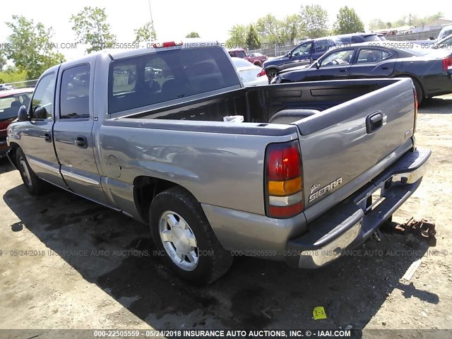 2GTEC13T261211268 - 2006 GMC NEW SIERRA C1500 GRAY photo 3