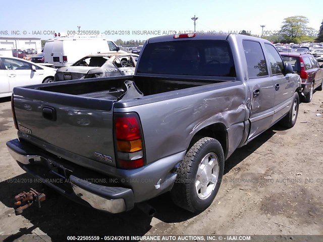 2GTEC13T261211268 - 2006 GMC NEW SIERRA C1500 GRAY photo 4